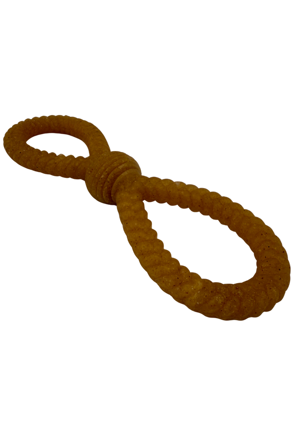 Juguete para jalar en forma de lazo para perros