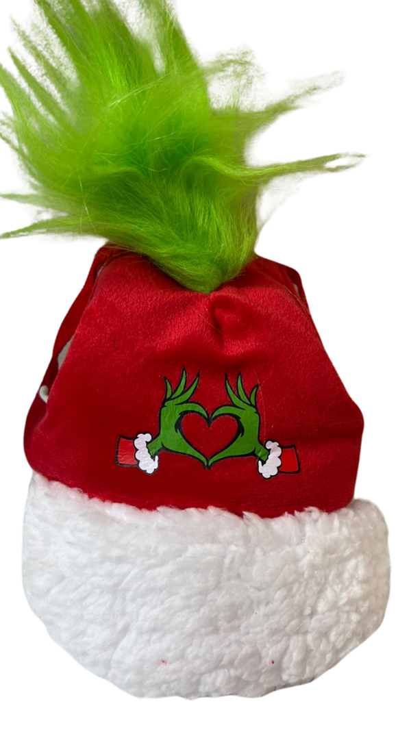 Gorra navidad manitos del grinch para mascotas