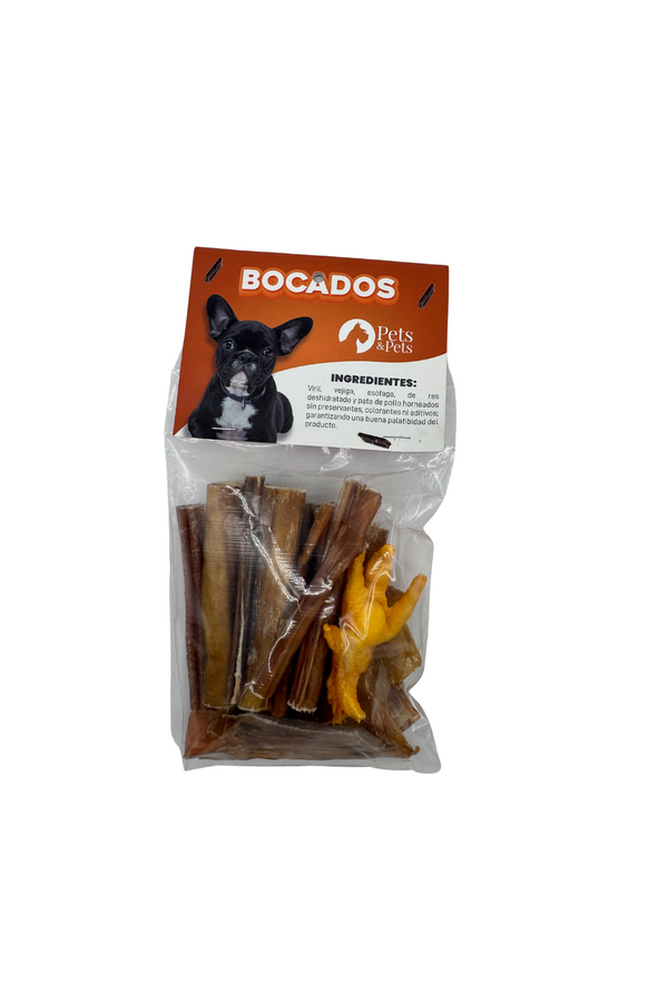 Bocados premium pequeño para mascotas