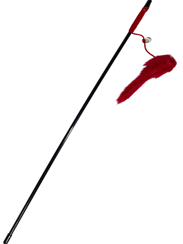 Vara ratón rojo para gatos